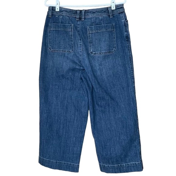 Talbot’s Wide Leg Cropped Jeans, Size 8 - Picture 1 of 5